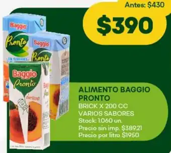 Super MAMI Baggio pronto alimento oferta