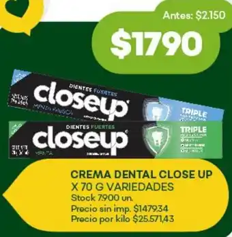 Super MAMI Close up crema dental oferta