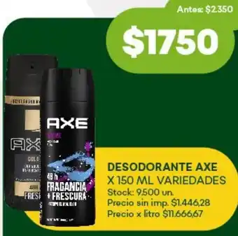 Super MAMI Axe desodorante oferta