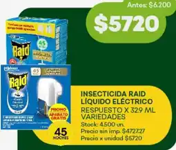 Super MAMI Raid insecticida líquido eléctrico oferta