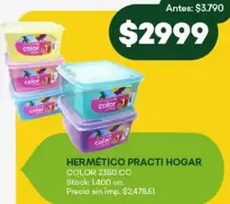 Super MAMI Hermético practi hogar color oferta