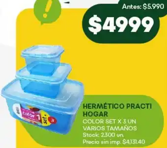 Super MAMI Hermético practi hogar oferta