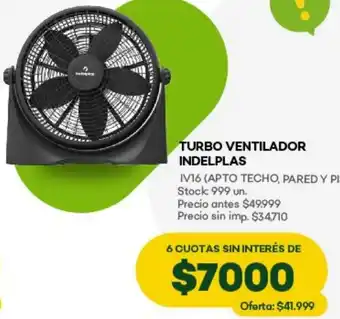 Super MAMI Turbo ventilador indelplas oferta