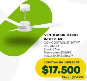 Super MAMI Ventilador techo indelplas oferta