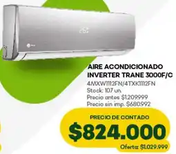 Super MAMI Aire acondicionado inverter trane 3000f/c oferta