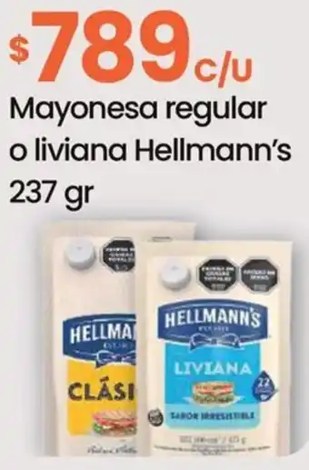 Punto Mayorista Hellmann's mayonesa regular o liviana oferta