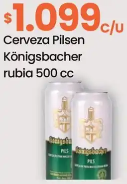 Punto Mayorista Königsbacher cerveza pilsen rubia oferta