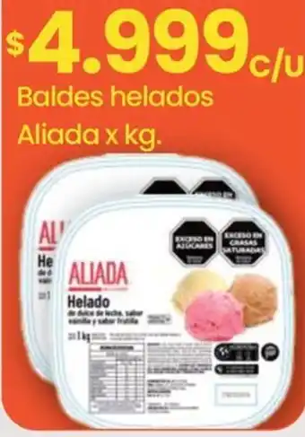 Punto Mayorista Aliada baldes helados oferta