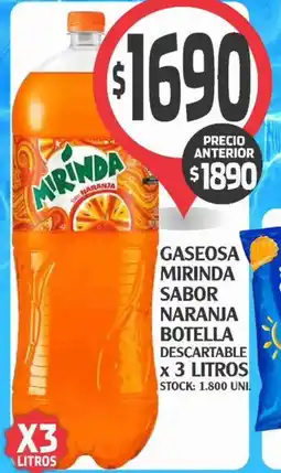 Supermercados Malambo Gaseosa mirinda sabor naranja oferta