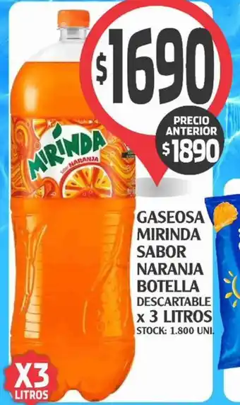 Supermercados Malambo Gaseosa mirinda sabor naranja oferta