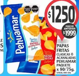 Supermercados Malambo Papas fritas clasicas ó acanaladas pehuamar paquete oferta