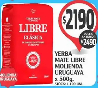 Supermercados Malambo Yerba mate libre molienda uruguaya oferta