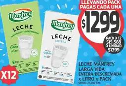 Supermercados Malambo Leche manfrey larga vida entera/descremada oferta