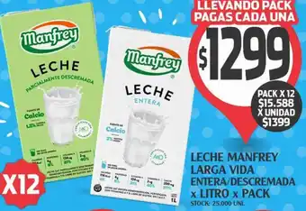 Supermercados Malambo Leche manfrey larga vida entera/descremada oferta