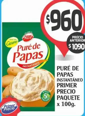 Supermercados Malambo Puré de papas instantáneo primer precio paquete oferta