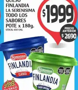 Supermercados Malambo La serenisima queso finlandia todo los sabores pote oferta