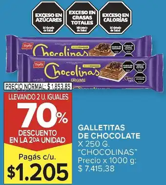 Carrefour Chocolinas galletitas de chocolate oferta