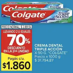 Carrefour Colgate crema dental triple acción oferta