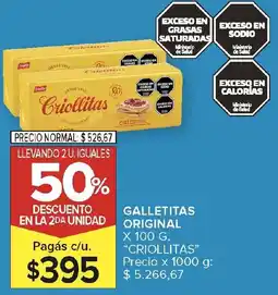 Carrefour Criollitas galletitas original oferta