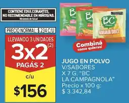 Carrefour Bc la campagnol jugo en polvo v/sabores oferta