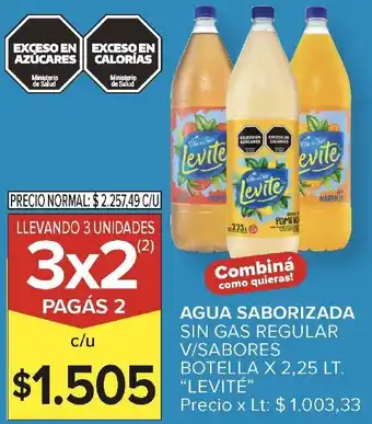 Carrefour Levite agua saborizada oferta