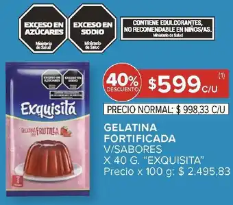 Carrefour Exquisita gelatina fortificada oferta