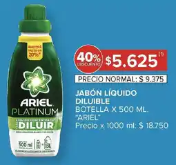 Carrefour Ariel jabón líquido diluible oferta