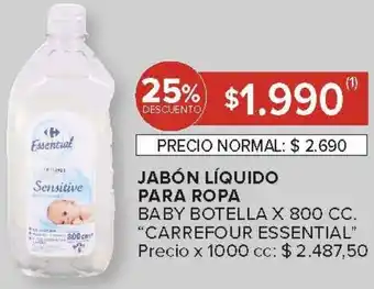 Carrefour Carrefour essential jabón líquido para ropa oferta