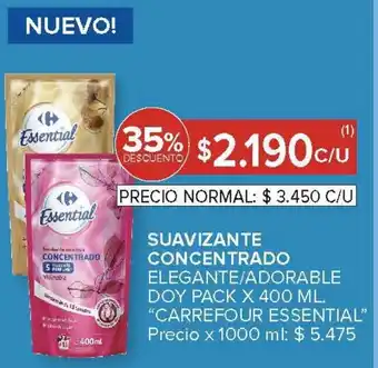 Carrefour Carrefour essential suavizante concentrado elegante/adorable oferta