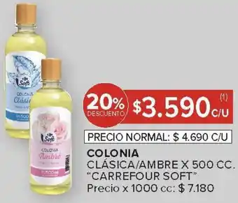 Carrefour Carrefour soft colonia clásica/ambre oferta