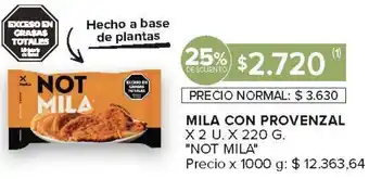 Carrefour Not mila mila con provenzal oferta