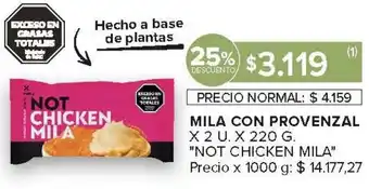 Carrefour Not chicken mila mila con provenzal oferta