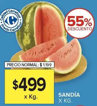 Carrefour Sandía oferta