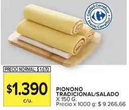 Carrefour Pionono tradicional/salado oferta