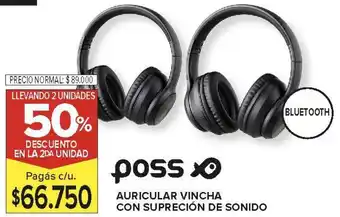 Carrefour Poss auricular vincha con supreción de sonido oferta