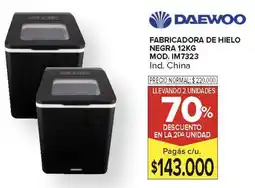 Carrefour Daewoo fabricadora de hielo negra oferta