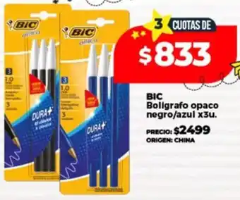 Supermayorista Vital BIC Boligrafo opaco negro/azul oferta