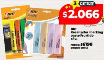 Supermayorista Vital BIC Resaltador marking pastel/surtido oferta