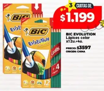 Supermayorista Vital Bic evolution lápices color oferta