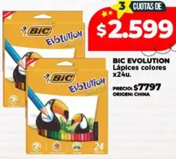 Supermayorista Vital Bic evolution lápices colores oferta