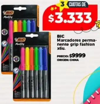 Supermayorista Vital BIC Marcadores perma- nente grip fashion oferta