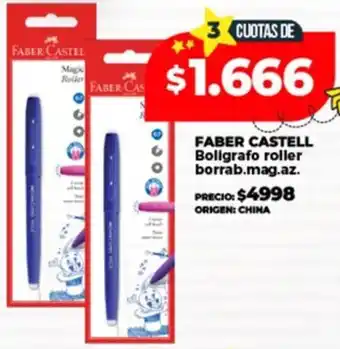 Supermayorista Vital Faber castell boligrafo roller borrab.mag.az. oferta