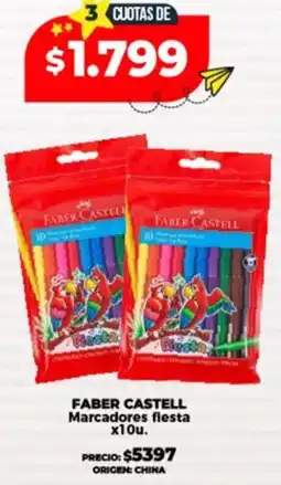 Supermayorista Vital Faber castell marcadores flesta oferta