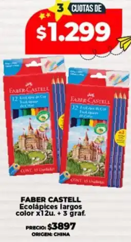 Supermayorista Vital Faber castell ecolápices largos color oferta