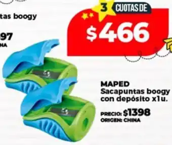 Supermayorista Vital Maped sacapuntas boogy con depósito oferta