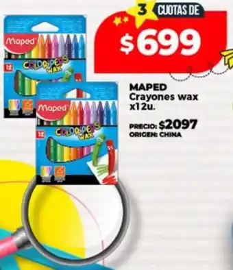 Supermayorista Vital Maped crayones wax oferta