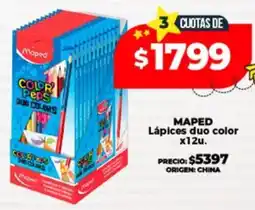 Supermayorista Vital Maped lápices duo color oferta