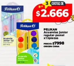 Supermayorista Vital Pelikan acuarelas junior regular-pastel oferta