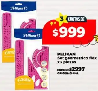 Supermayorista Vital Pelikan set geometrico flex oferta