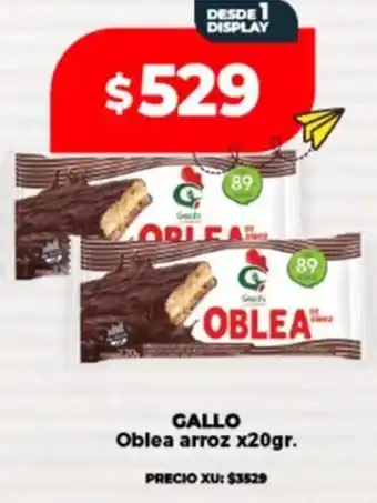 Supermayorista Vital GALLO Oblea arroz oferta